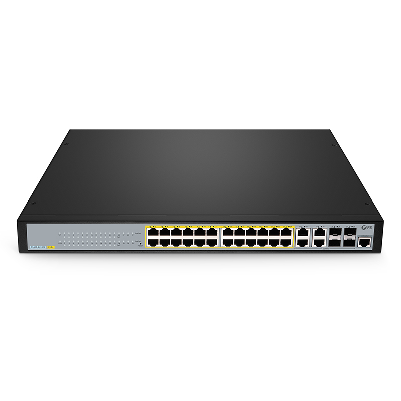 S3410-24TS-P, 24-Port Gigabit Ethernet L2+ PoE+ Switch, 24 x PoE+ Ports