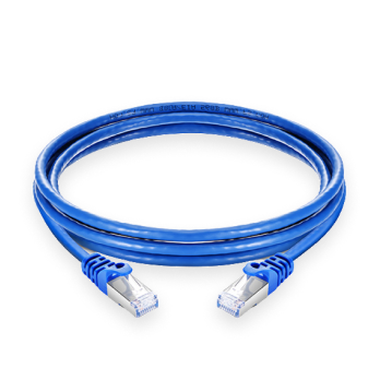  1ft (0.3m) Cat6 28AWG UTP CM Slim Patch Cord, Snagless RJ45, Blue