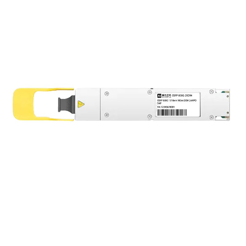 800G OSFP Finned Top MMS4X00-NM 2x DR4/DR8 500m 1310nm Dual MPO-12/APC, NVIDIA(ETH)